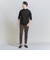 【WEB限定 WARDROBE SMART】クリア ガスコットン モックネック カットソー【抗菌・防臭】