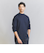 【WEB限定 WARDROBE SMART】クリア ガスコットン モックネック カットソー【抗菌・防臭】