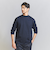 【WEB限定 WARDROBE SMART】クリア ガスコットン モックネック カットソー【抗菌・防臭】