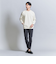 【WEB限定 WARDROBE SMART】ダブルニット クルーネック スウェット/セットアップ対応