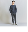 【WEB限定 WARDROBE SMART】ダブルニット クルーネック スウェット/セットアップ対応