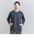 【WEB限定 WARDROBE SMART】ダブルニット クルーネック スウェット/セットアップ対応