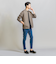 【WEB限定 WARDROBE SMART】ダブルニット ジップブルゾン/セットアップ対応