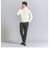 【WEB限定 WARDROBE SMART】マシーンウォッシャブル ウールミックス アゼ タートルネック