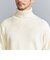 【WEB限定 WARDROBE SMART】マシーンウォッシャブル ウールミックス アゼ タートルネック