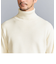 【WEB限定 WARDROBE SMART】マシーンウォッシャブル ウールミックス アゼ タートルネック