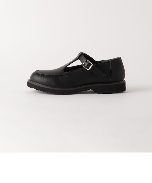 美品 人気 マルゥユナイテッドアローズ Tストラップローファー 25.0 黒 美品 人気 マルゥユナイテッドアローズ Tストラップローファー 25.0 黒