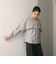 【WEB限定 Wardrobe DAILY MINIMAL】ケープフリル レイヤーカットソー