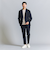 【WEB限定 WARDROBE SMART】DELEGANT サキソニー セットアップ/ジャケット＆イージーパンツ