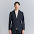 【WEB限定 WARDROBE SMART】DELEGANT サキソニー セットアップ/ジャケット＆イージーパンツ