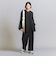 【WEB限定 Wardrobe DAILY MINIMAL】ダブルクロス オールインワン -ウォッシャブル-