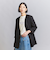 【WEB限定 Wardrobe DAILY MINIMAL】ダブルクロス カラーレスジャケット -ウォッシャブル-