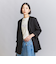 【WEB限定 Wardrobe DAILY MINIMAL】ダブルクロス カラーレスジャケット -ウォッシャブル-