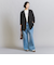 【WEB限定 Wardrobe DAILY MINIMAL】ダブルクロス カラーレスジャケット -ウォッシャブル-