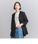 【WEB限定 Wardrobe DAILY MINIMAL】ダブルクロス カラーレスジャケット ウォッシャブル