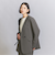 【WEB限定 Wardrobe DAILY MINIMAL】ダブルクロス カラーレスジャケット -ウォッシャブル-