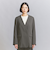 【WEB限定 Wardrobe DAILY MINIMAL】ダブルクロス カラーレスジャケット -ウォッシャブル-