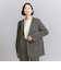 【WEB限定 Wardrobe DAILY MINIMAL】ダブルクロス カラーレスジャケット -ウォッシャブル-