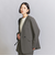 【WEB限定 Wardrobe DAILY MINIMAL】ダブルクロス カラーレスジャケット ウォッシャブル