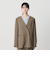 【WEB限定 Wardrobe DAILY MINIMAL】ダブルクロス カラーレスジャケット ウォッシャブル