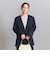【WEB限定 Wardrobe DAILY MINIMAL】ダブルクロス カラーレスジャケット ウォッシャブル