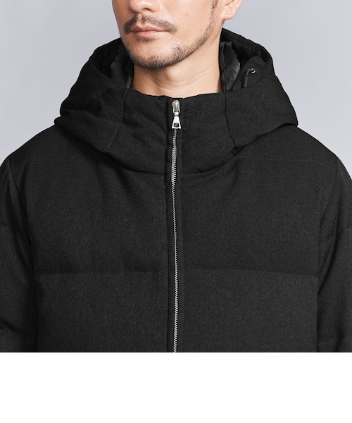 WEB限定 WARDROBE SMART】LANATEC フード ダウンジャケット