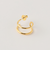 ＜LAPUIS＞ダブル フープ ピアス