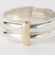 SILVER925 x BRASS ダブル リング