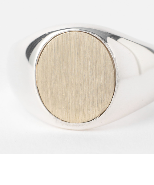 SILVER925 x BRASS シグネット リング｜ビューティー＆ユース
