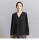 【WEB限定 Wardrobe DAILY MINIMAL】ペプラム Vネックプルオーバーカットソー