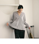 【WEB限定 Wardrobe DAILY MINIMAL】ペプラム Vネックプルオーバーカットソー