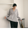 【WEB限定 Wardrobe DAILY MINIMAL】ペプラム Vネックプルオーバーカットソー