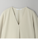【WEB限定 Wardrobe DAILY MINIMAL】ペプラム Vネックプルオーバーカットソー