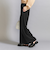 【WEB限定 Wardrobe DAILY MINIMAL】ダブルクロス タックワイドストレートパンツ -ウォッシャブル-