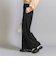 【WEB限定 Wardrobe DAILY MINIMAL】ダブルクロス タックワイドストレートパンツ -ウォッシャブル-