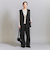 【WEB限定 Wardrobe DAILY MINIMAL】ダブルクロス タックワイドストレートパンツ -ウォッシャブル-