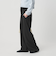 【WEB限定 Wardrobe DAILY MINIMAL】ダブルクロス タックワイドストレートパンツ ウォッシャブル