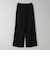 【WEB限定 Wardrobe DAILY MINIMAL】ダブルクロス タックワイドストレートパンツ -ウォッシャブル-