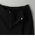 【WEB限定 Wardrobe DAILY MINIMAL】ダブルクロス タックワイドストレートパンツ -ウォッシャブル-