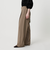 【WEB限定 Wardrobe DAILY MINIMAL】ダブルクロス タックワイドストレートパンツ -ウォッシャブル-