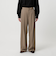 【WEB限定 Wardrobe DAILY MINIMAL】ダブルクロス タックワイドストレートパンツ -ウォッシャブル-