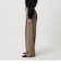 【WEB限定 Wardrobe DAILY MINIMAL】ダブルクロス タックワイドストレートパンツ -ウォッシャブル-