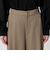 【WEB限定 Wardrobe DAILY MINIMAL】ダブルクロス タックワイドストレートパンツ -ウォッシャブル-