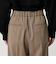 【WEB限定 Wardrobe DAILY MINIMAL】ダブルクロス タックワイドストレートパンツ -ウォッシャブル-