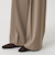 【WEB限定 Wardrobe DAILY MINIMAL】ダブルクロス タックワイドストレートパンツ -ウォッシャブル-