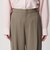 【WEB限定 Wardrobe DAILY MINIMAL】ダブルクロス タックワイドストレートパンツ ウォッシャブル