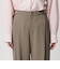 【WEB限定 Wardrobe DAILY MINIMAL】ダブルクロス タックワイドストレートパンツ ウォッシャブル