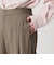 【WEB限定 Wardrobe DAILY MINIMAL】ダブルクロス タックワイドストレートパンツ ウォッシャブル