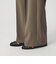 【WEB限定 Wardrobe DAILY MINIMAL】ダブルクロス タックワイドストレートパンツ ウォッシャブル