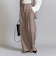 【WEB限定 Wardrobe DAILY MINIMAL】ダブルクロス タックワイドストレートパンツ -ウォッシャブル-